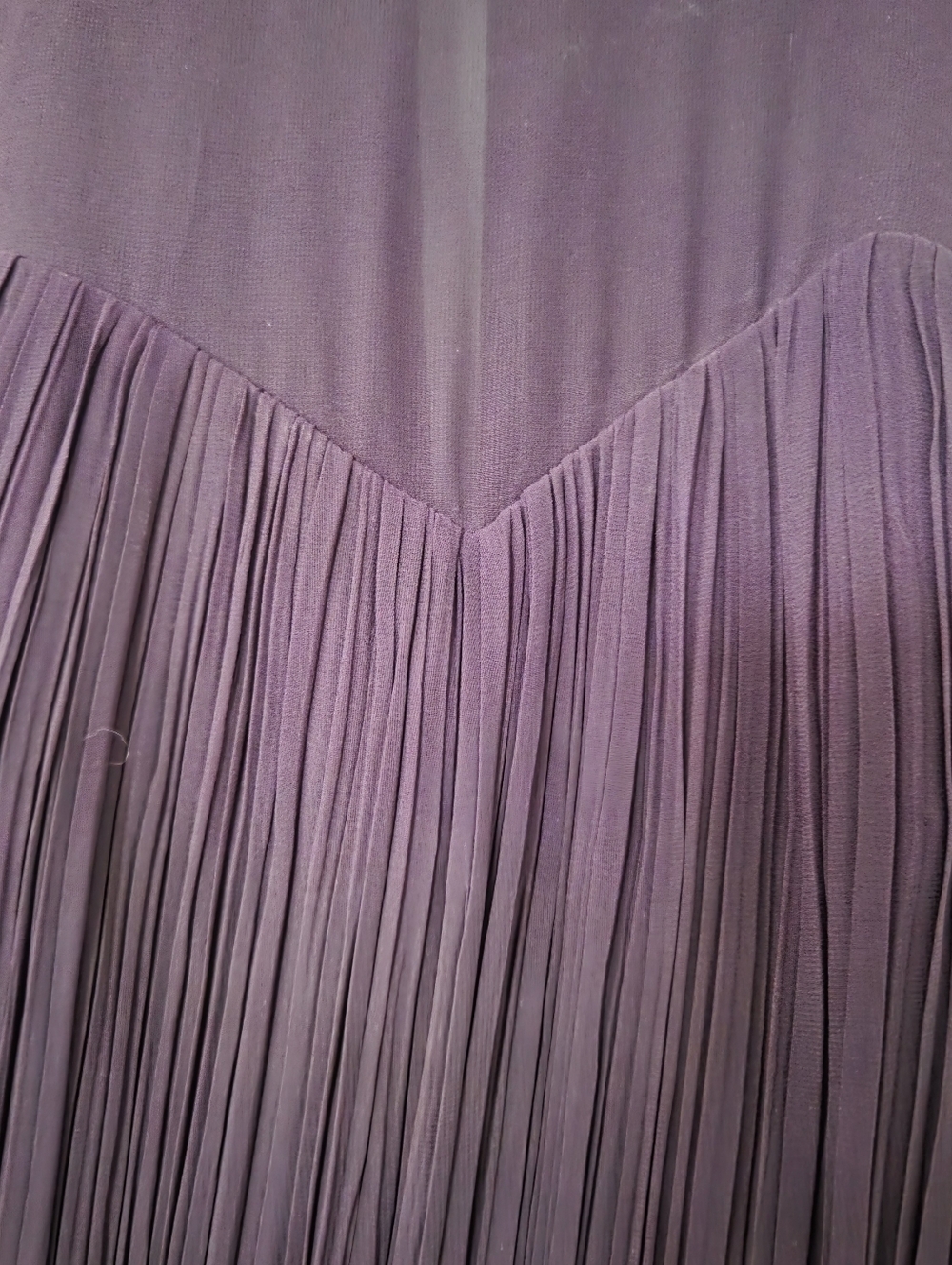 Bill Levkoff Formal Maxi Dress Women Sz 10 Purple Chiffon Halter Neck Bridesmaid - Picture 5 of 8